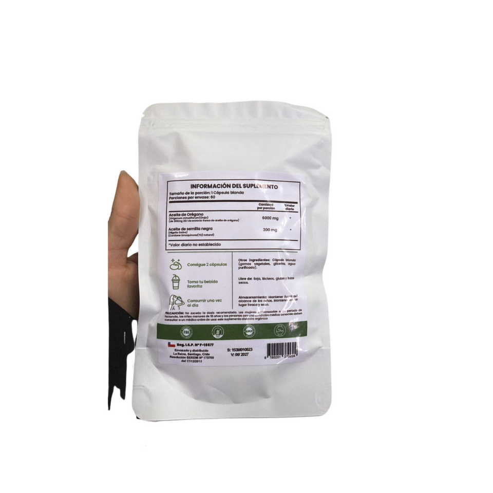 Aceite De Oregano 6000 Mg 60 Capsulas