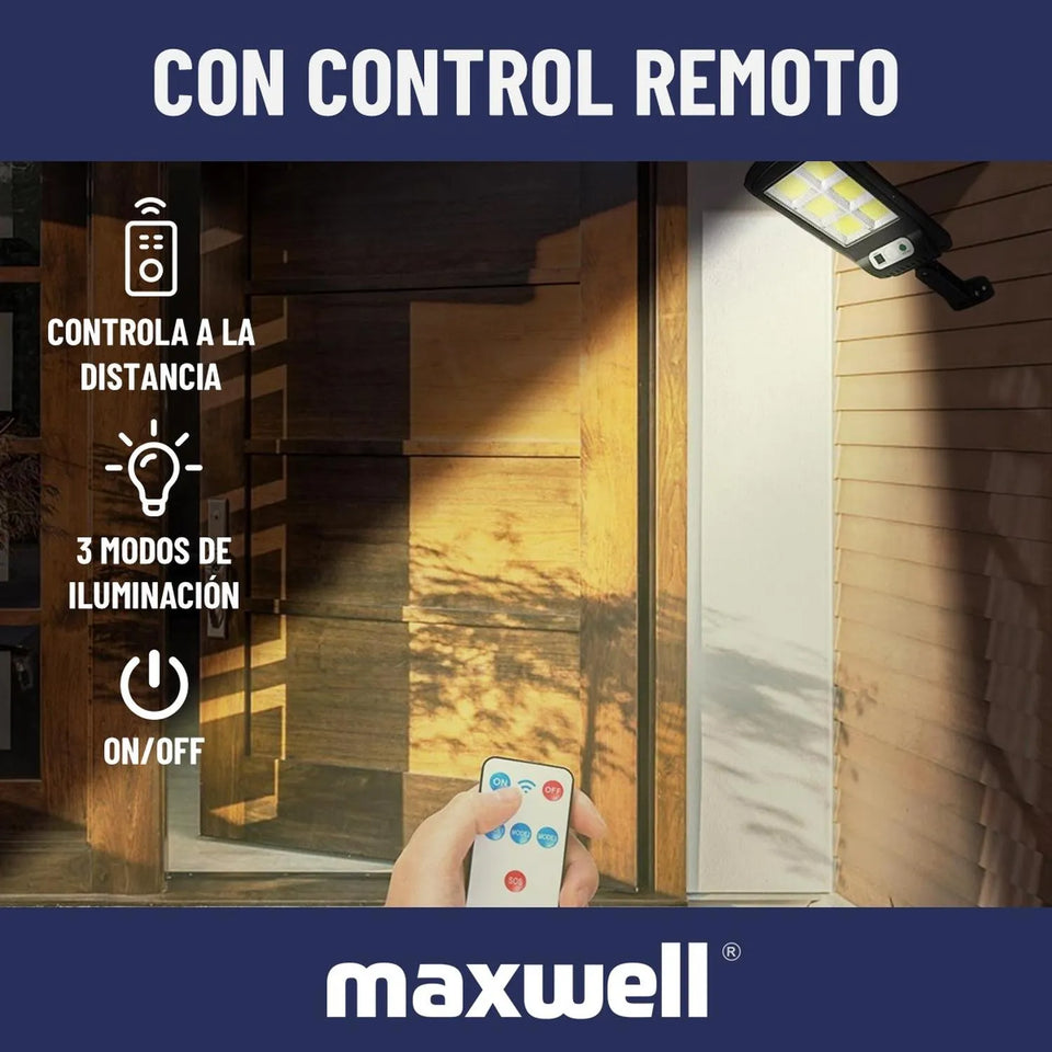 Foco Solar Led Exterior Sensor Movimiento