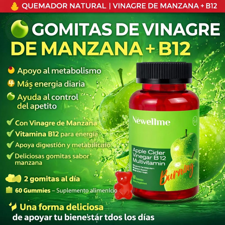 Gomitas de Vinagre de Manzana + B12