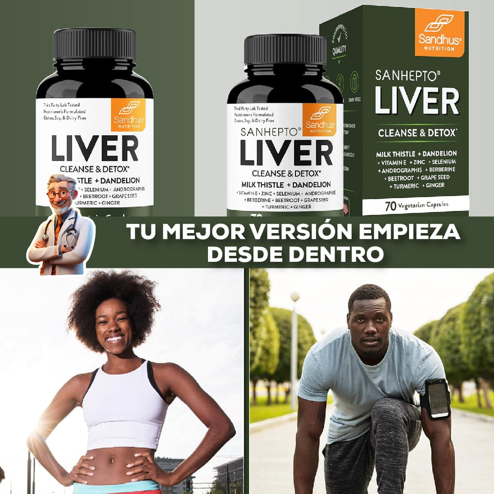 Detox salud del hígado 70 Caps Liver Cleanse Detox
