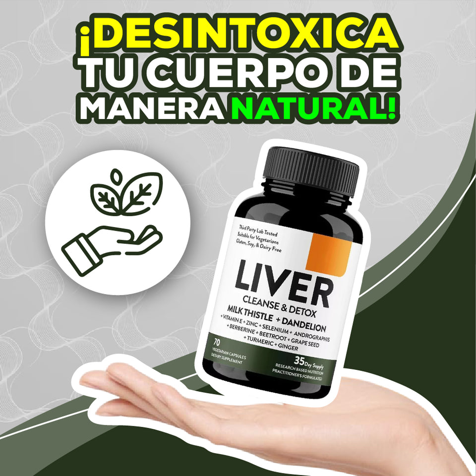 Detox salud del hígado 70 Caps Liver Cleanse Detox